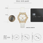Sage Women Quartz Mother Of Pearl Dial Analog Leather Watch MK4818