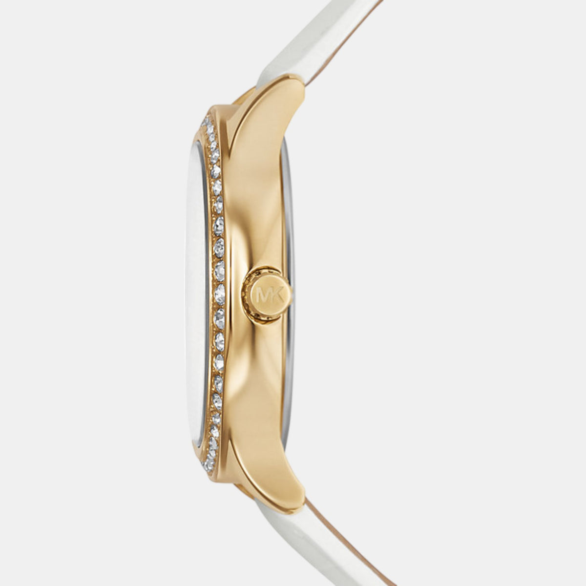 Sage Women Quartz Mother Of Pearl Dial Analog Leather Watch MK4818