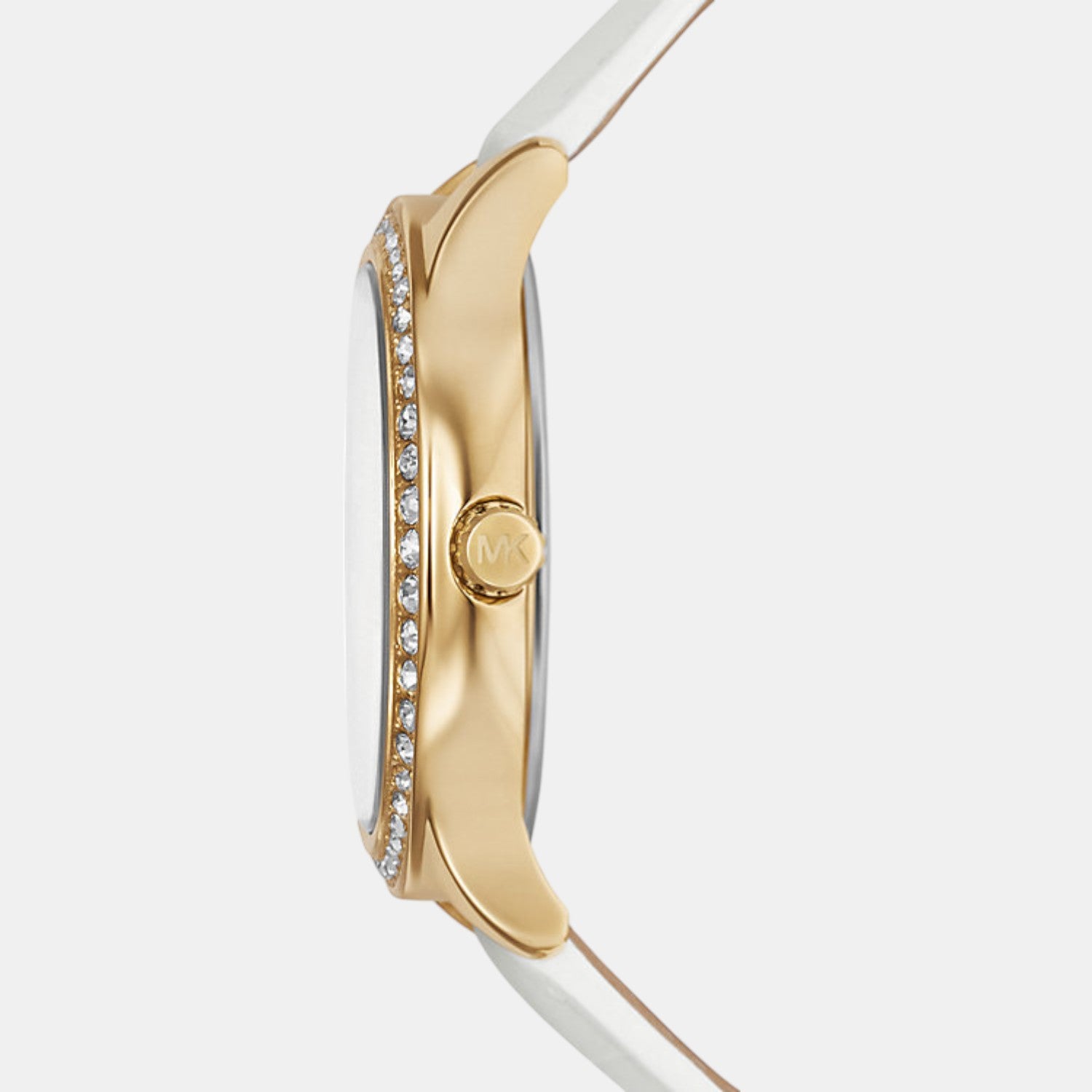 Sage Women Quartz Mother Of Pearl Dial Analog Leather Watch MK4818