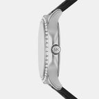 Sage Women Quartz Mother Of Pearl Dial Analog Leather Watch MK4821