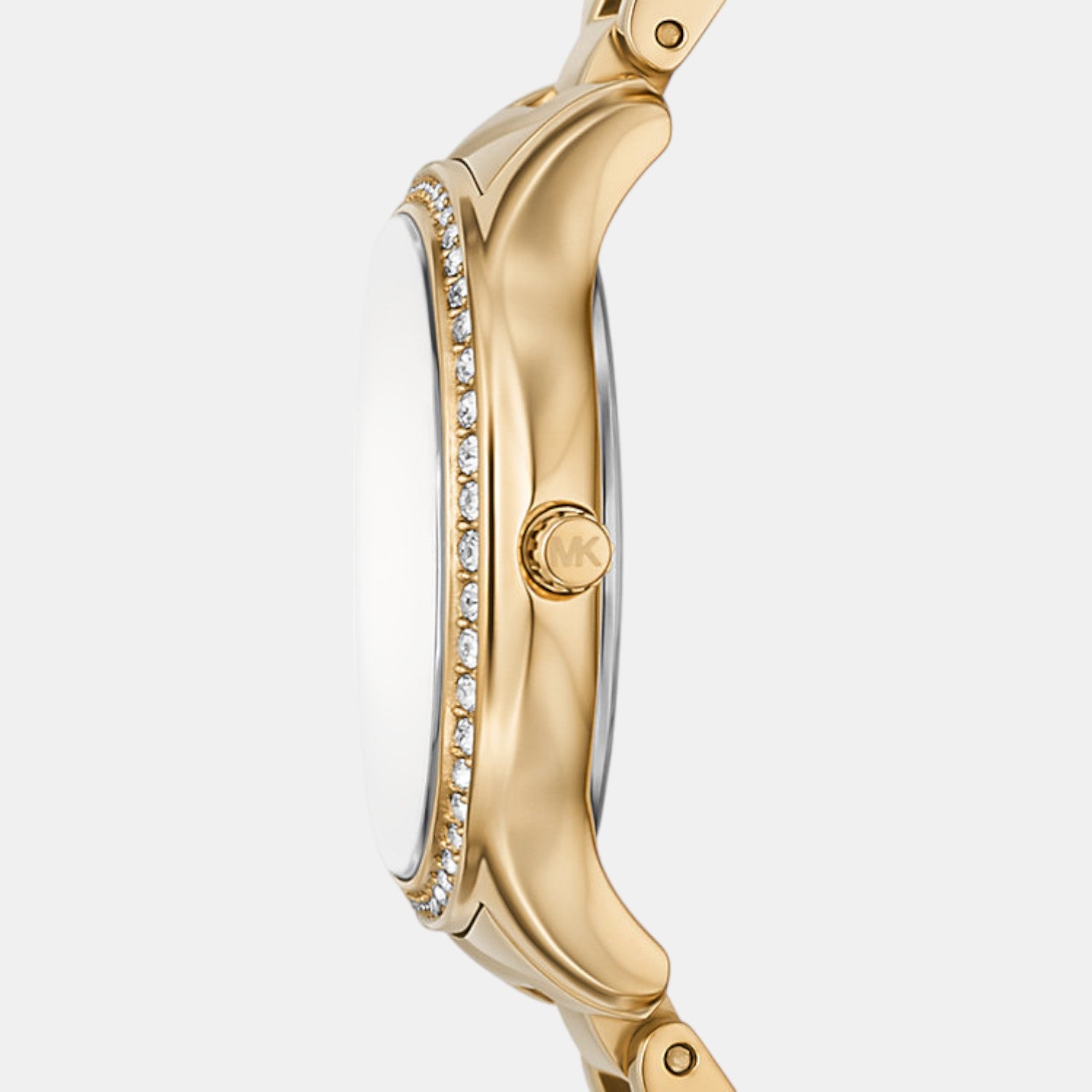 Sage Women Quartz Mother Of Pearl Dial Analog Stainless Steel Watch MK4822