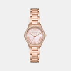 Sage Women Quartz Mother Of Pearl Dial Analog Stainless Steel Watch MK4823