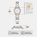 Sage Women Quartz Mother Of Pearl Dial Analog Stainless Steel Watch MK4824