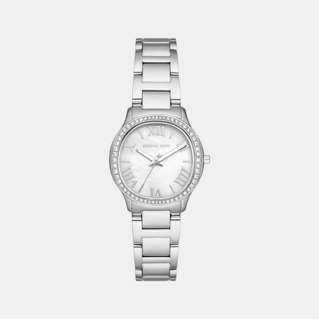 Sage Women Quartz Mother Of Pearl Dial Analog Stainless Steel Watch MK4824