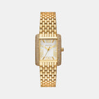 Emery Women Quartz White Dial Analog Stainless Steel Watch MK4826