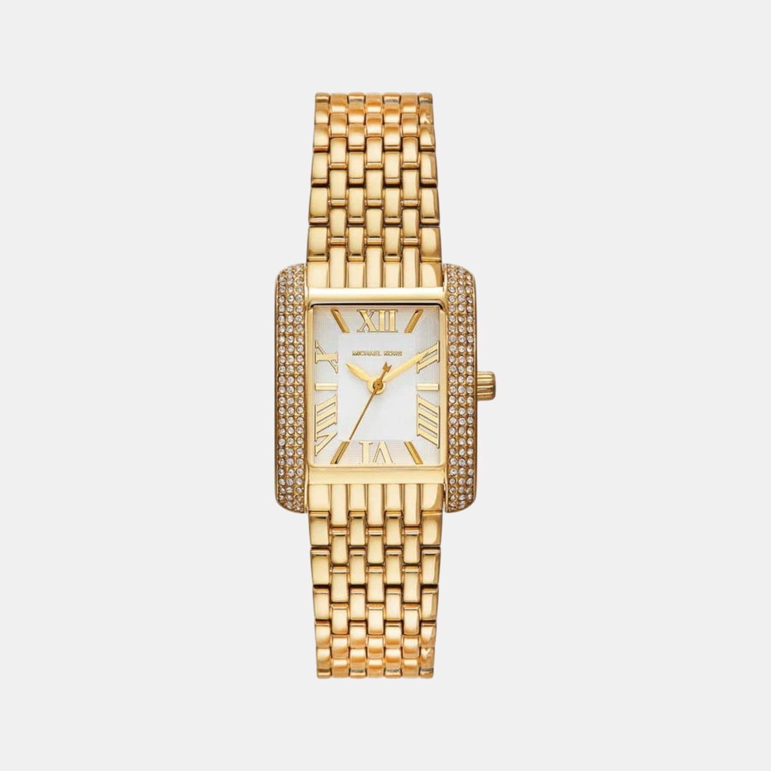 Emery Women Quartz White Dial Analog Stainless Steel Watch MK4826