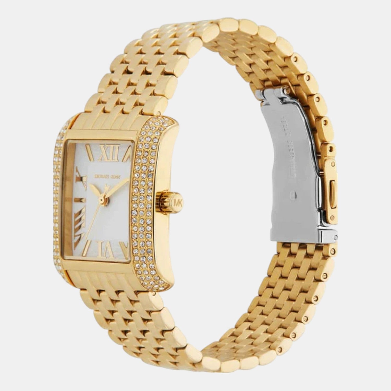 Emery Women Quartz White Dial Analog Stainless Steel Watch MK4826