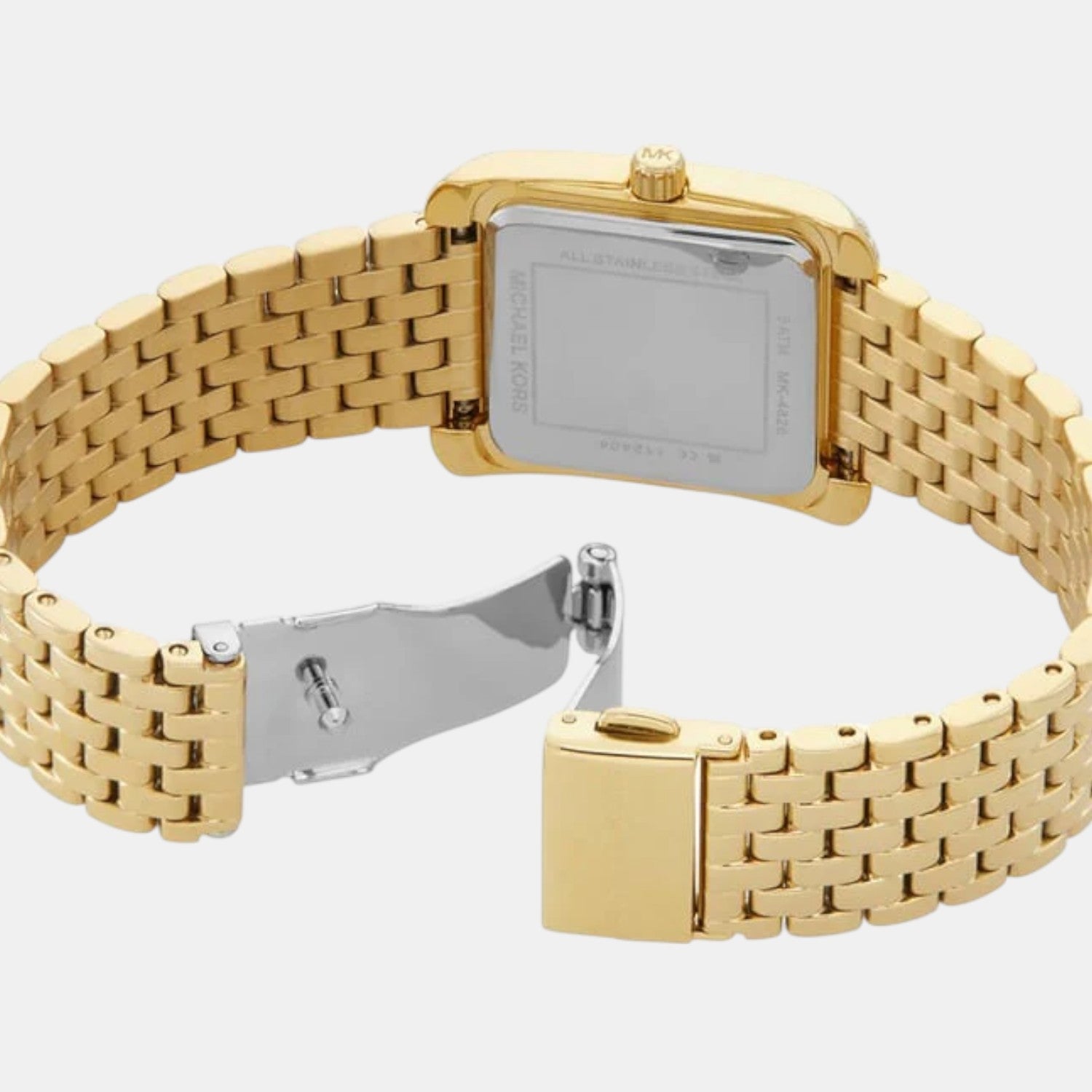 Emery Women Quartz White Dial Analog Stainless Steel Watch MK4826