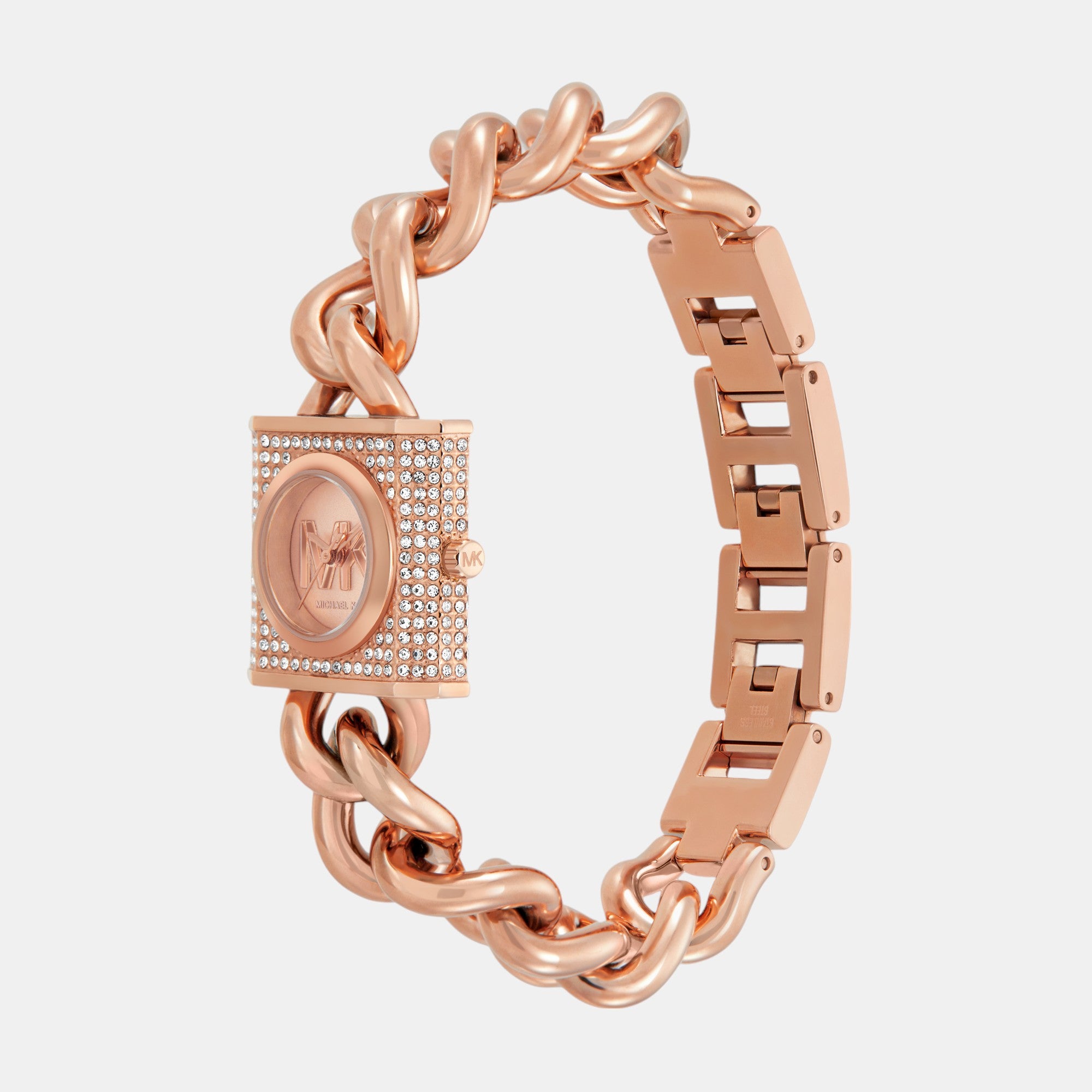 Michael Kors Women Rectangular Rose Gold watch