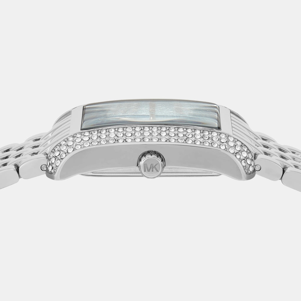 Emery Women Quartz Blue Dial Analog Stainless Steel Watch MK4829