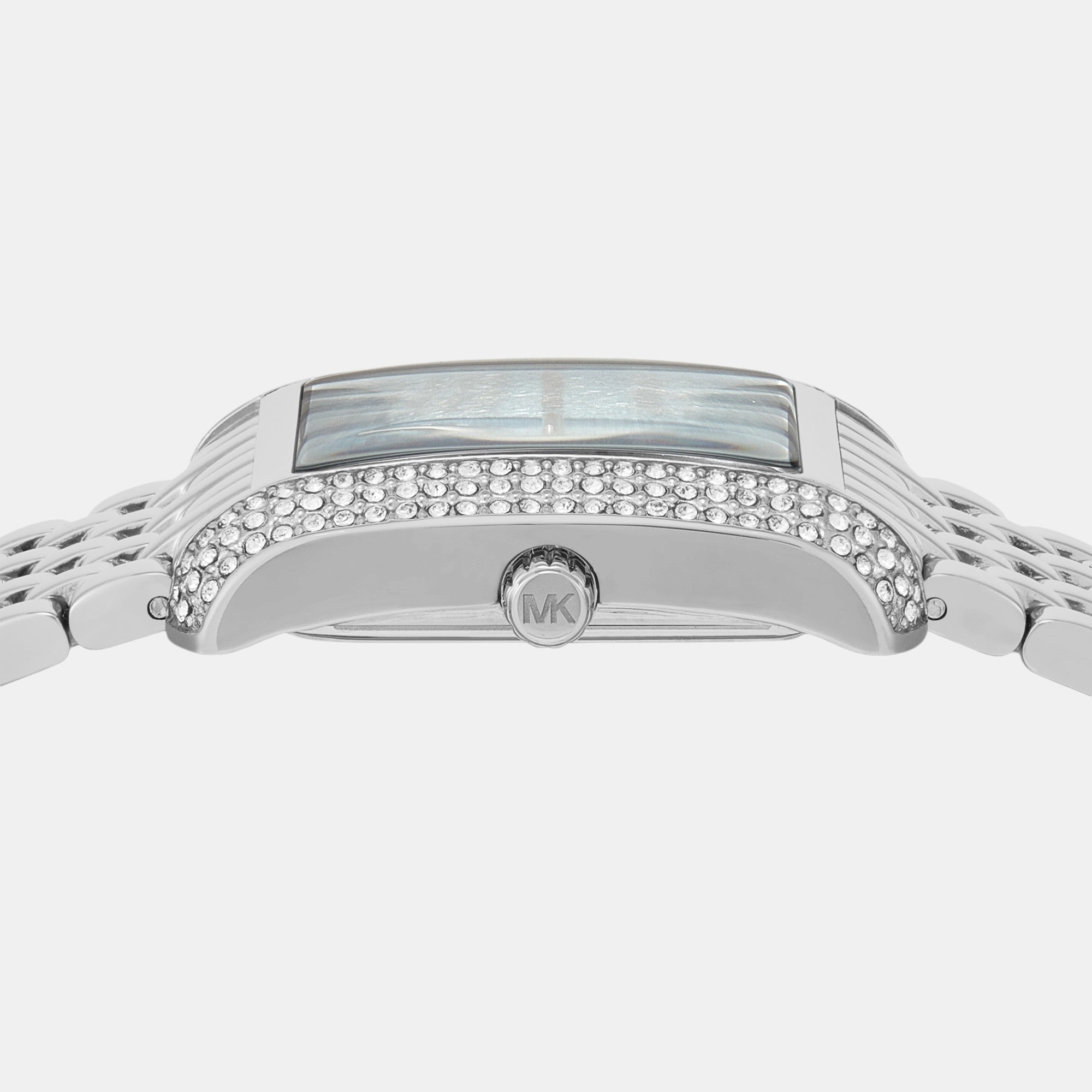 Emery Women Quartz Blue Dial Analog Stainless Steel Watch MK4829