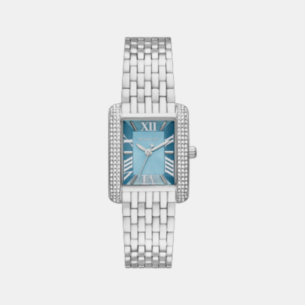 Emery Women Quartz Blue Dial Analog Stainless Steel Watch MK4829