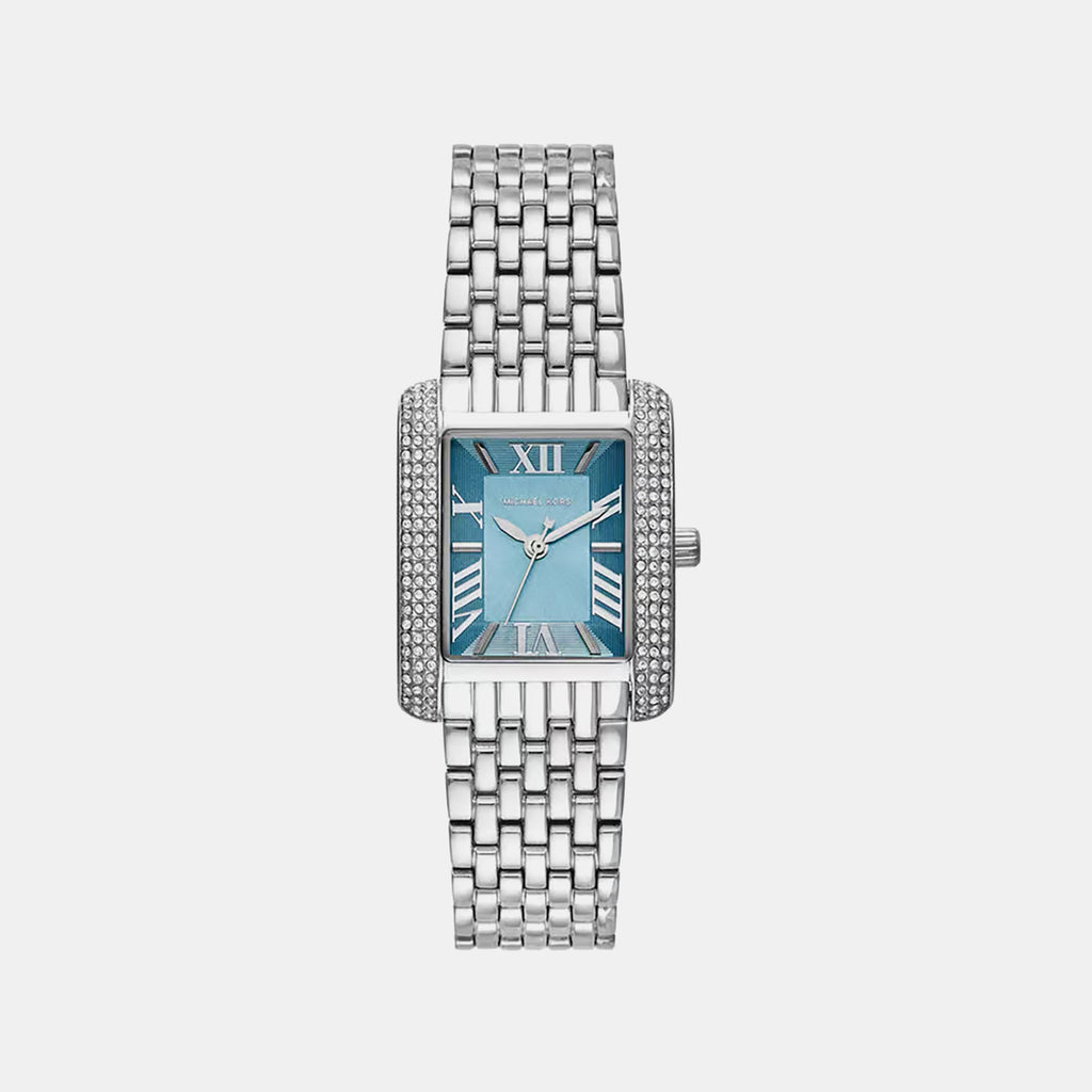 Emery Women Quartz Blue Dial Analog Stainless Steel Watch MK4829