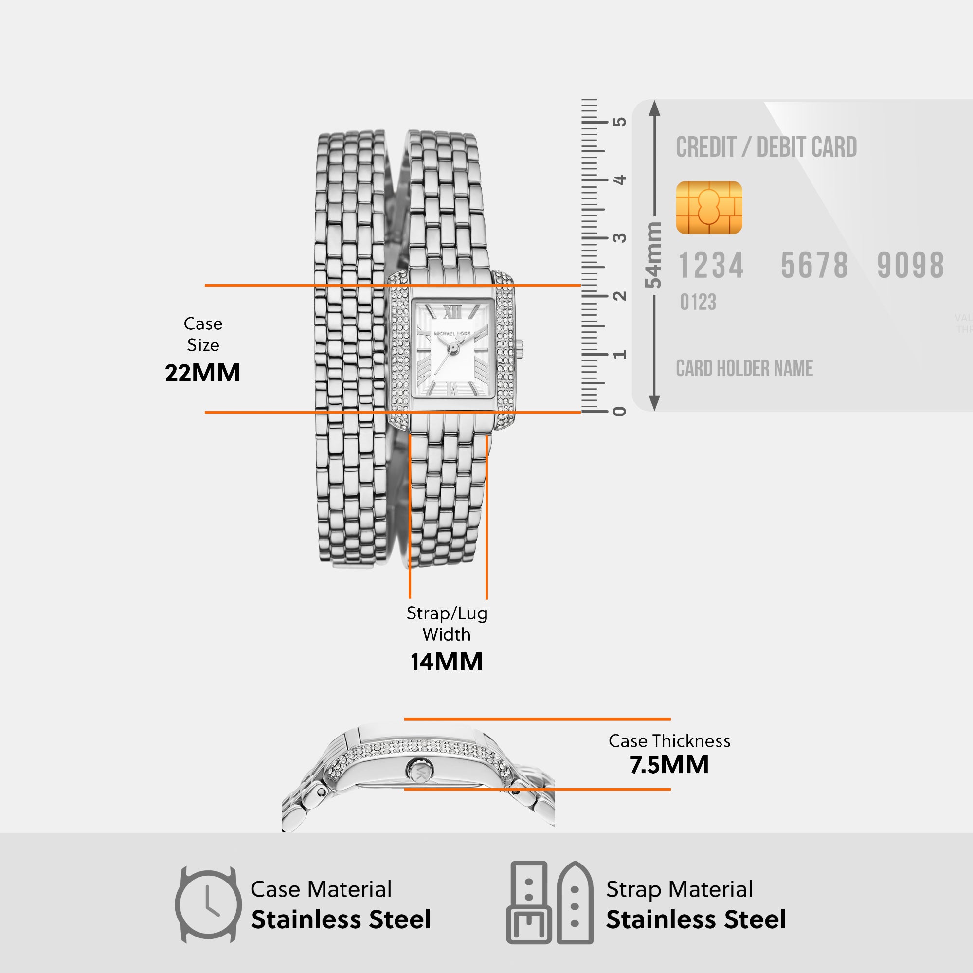 Michael Kors Rectangle Quartz Analog Women watch