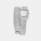 Emery Women Quartz White Dial Analog Stainless Steel Watch MK4834