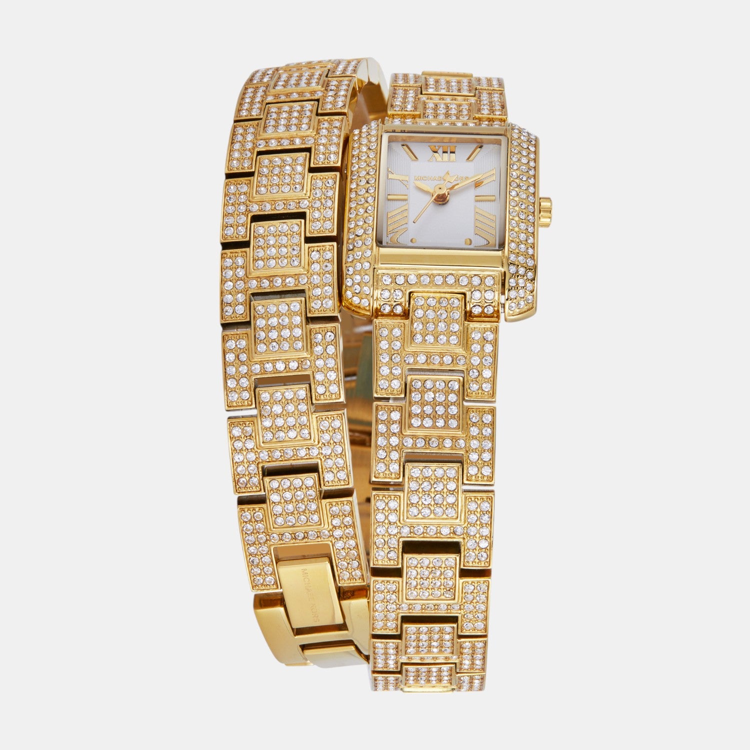 Emery Women Quartz White Dial Analog Stainless Steel Watch MK4835