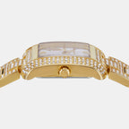 Emery Women Quartz White Dial Analog Stainless Steel Watch MK4835