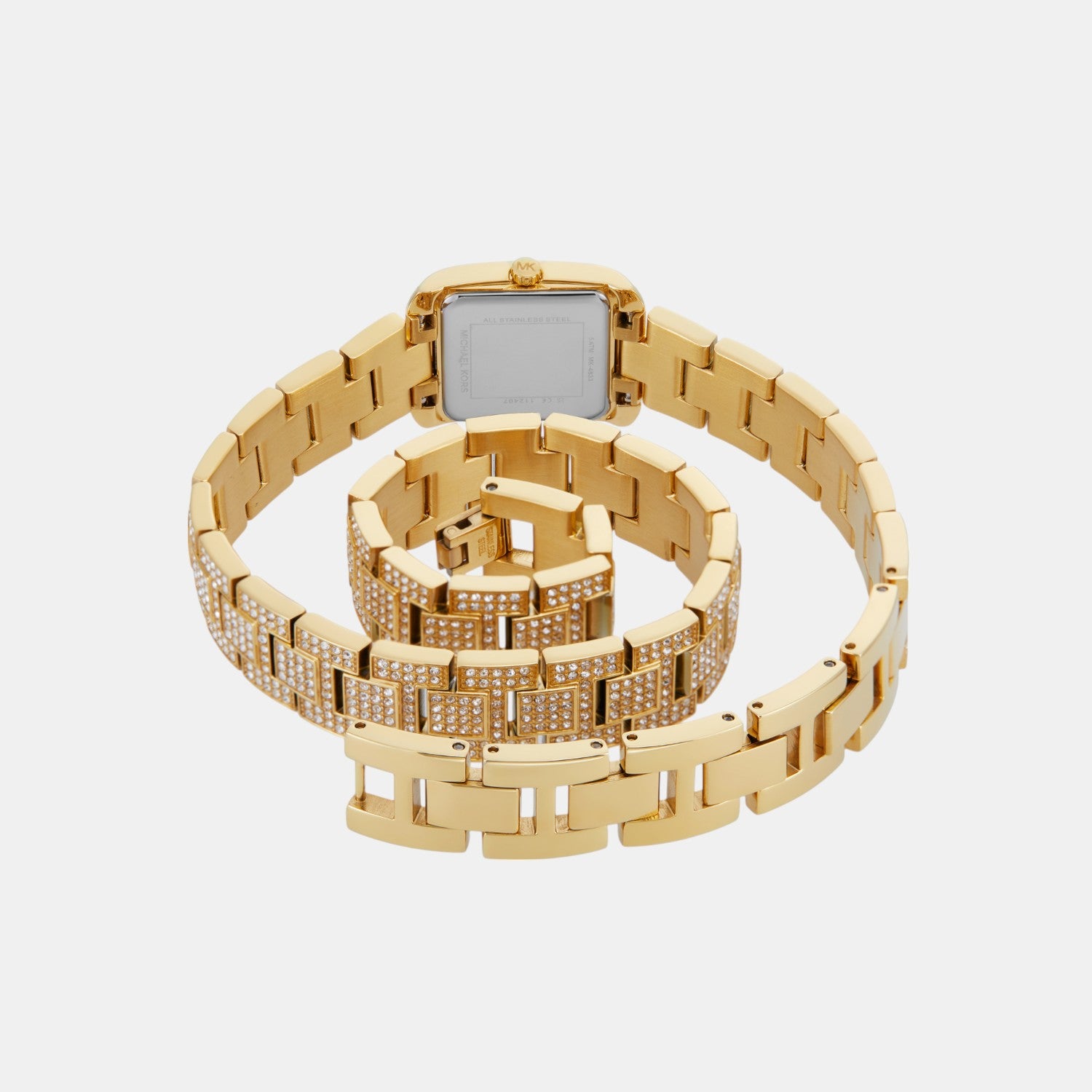 Emery Women Quartz White Dial Analog Stainless Steel Watch MK4835