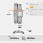 Emery Women Quartz White Dial Analog Stainless Steel Watch MK4836