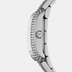 Emery Women Quartz White Dial Analog Stainless Steel Watch MK4836