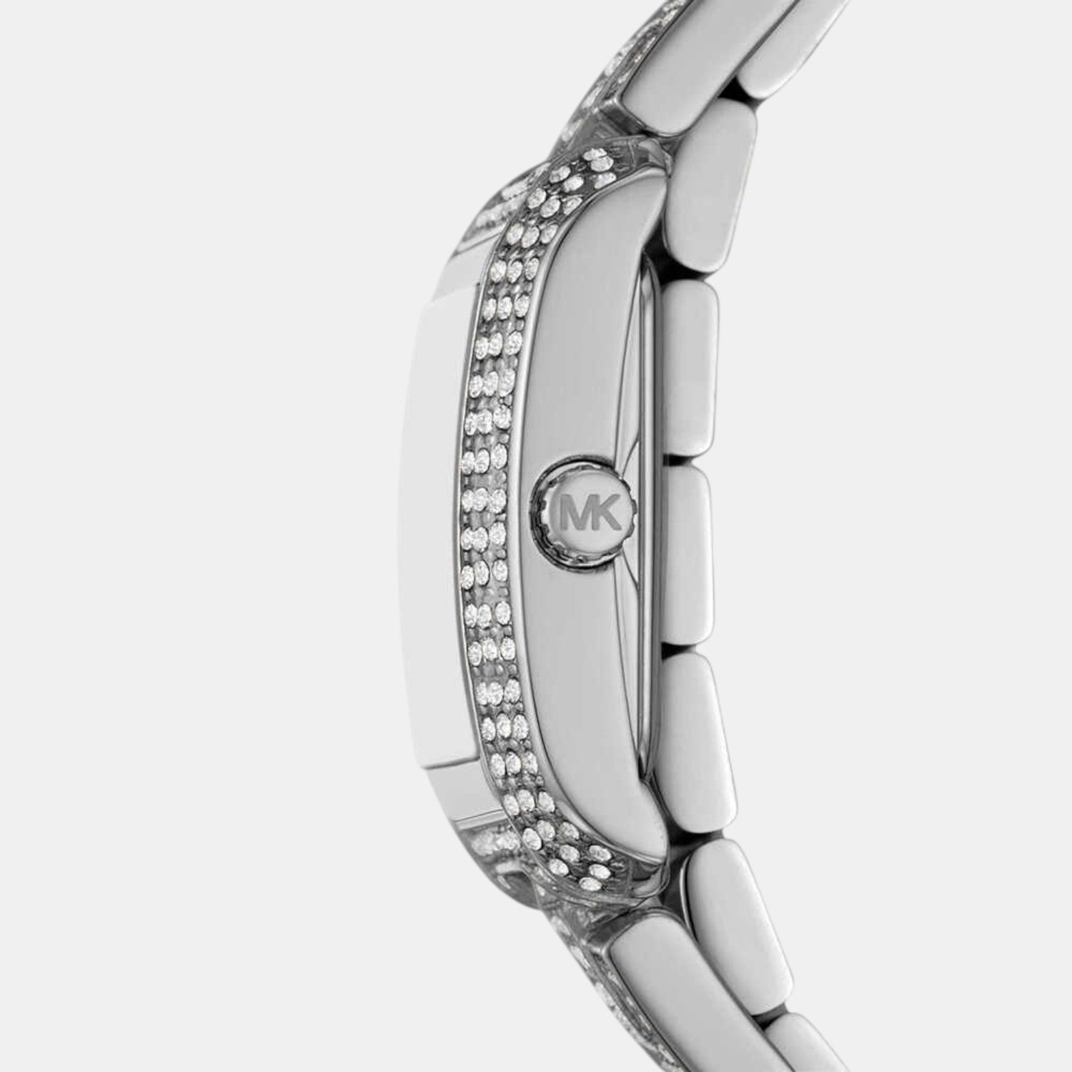 Emery Women Quartz White Dial Analog Stainless Steel Watch MK4836