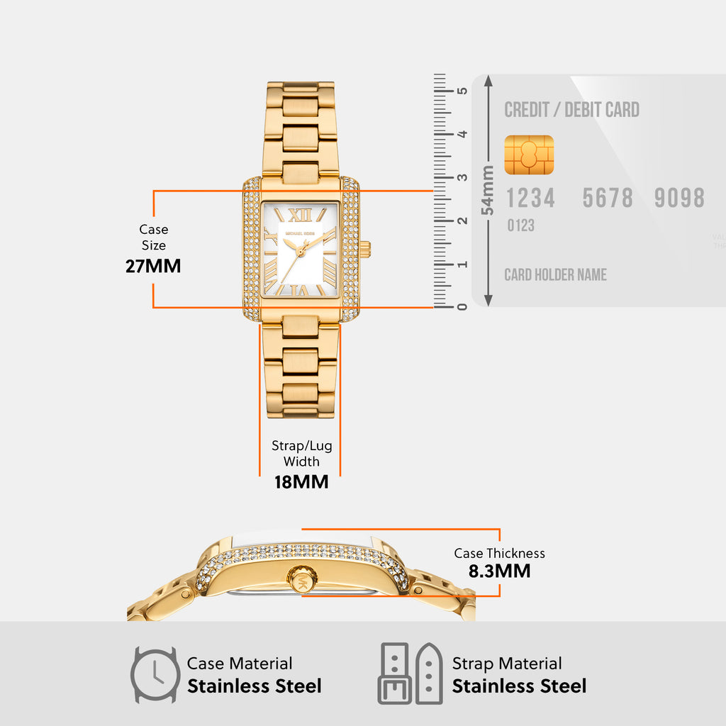 Michael Kors Rectangle Quartz Analog Women watch