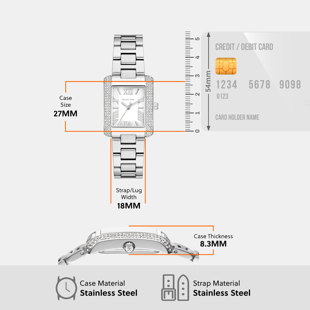 Michael Kors Rectangle Quartz Analog Women watch