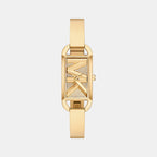 Empire Women Quartz Gold Dial Analog Stainless Steel Watch MK4840