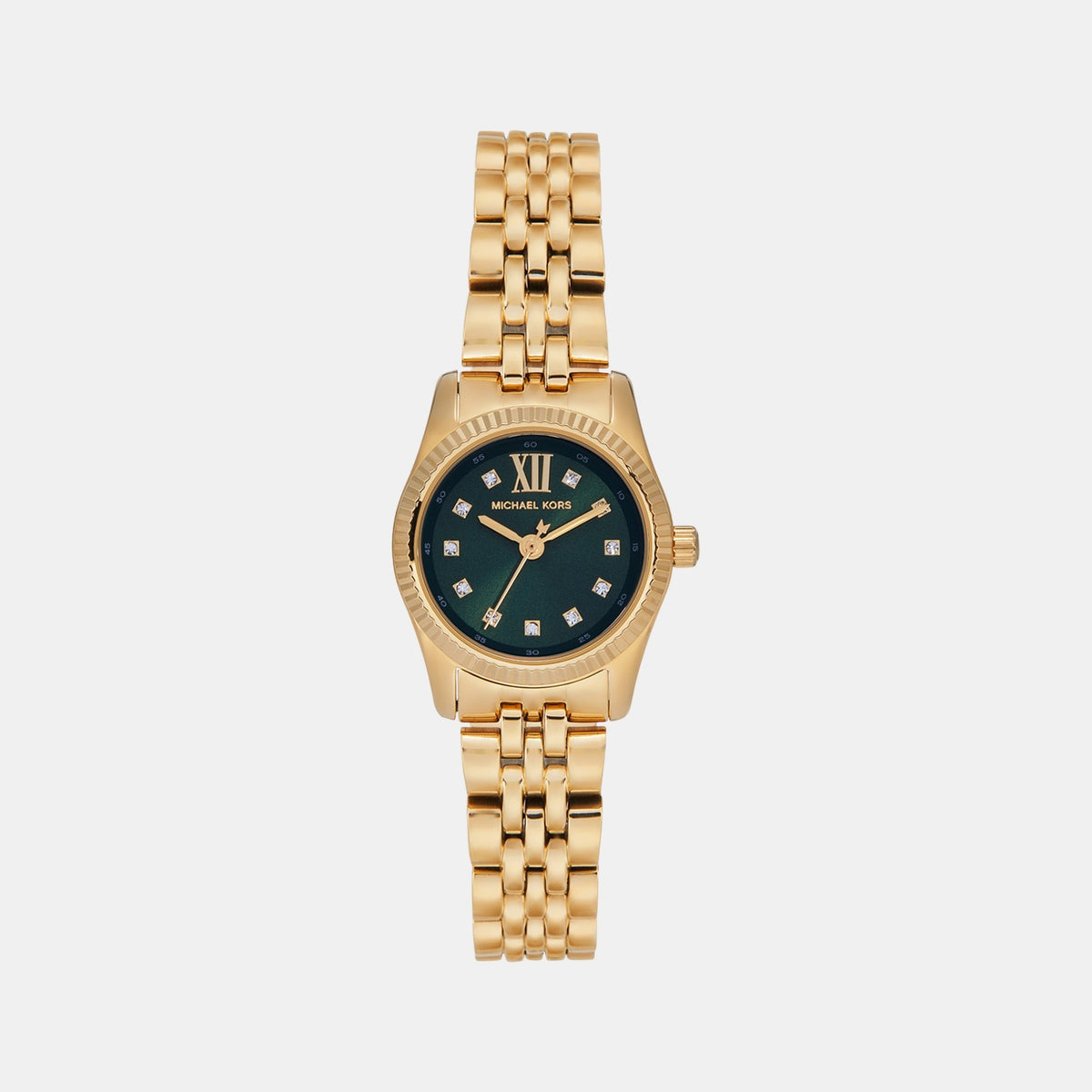 Lexington Women Quartz Green Dial Analog Stainless Steel Watch MK4842