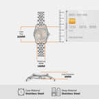 Lexington Women Quartz Silver Dial Analog Stainless Steel Watch MK4843