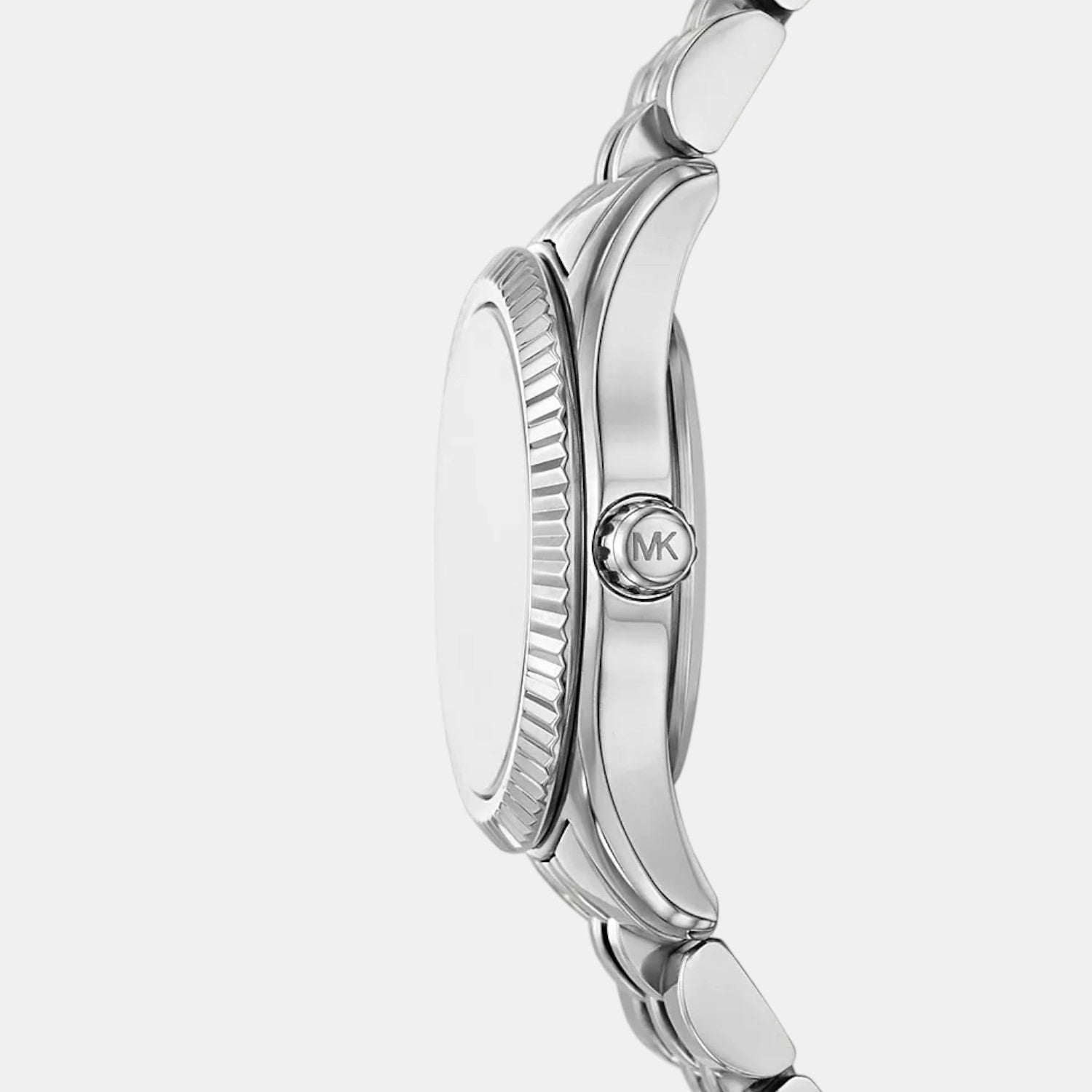 Petite Lexington Women Quartz Silver Dial Analog Stainless Steel Watch MK4843