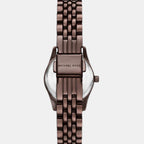 Lexington Women Quartz Brown Dial Analog Stainless Steel Watch MK4844