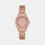 Harlowe Women Quartz Mother Of Pearl Dial Analog Stainless Steel Watch MK4845