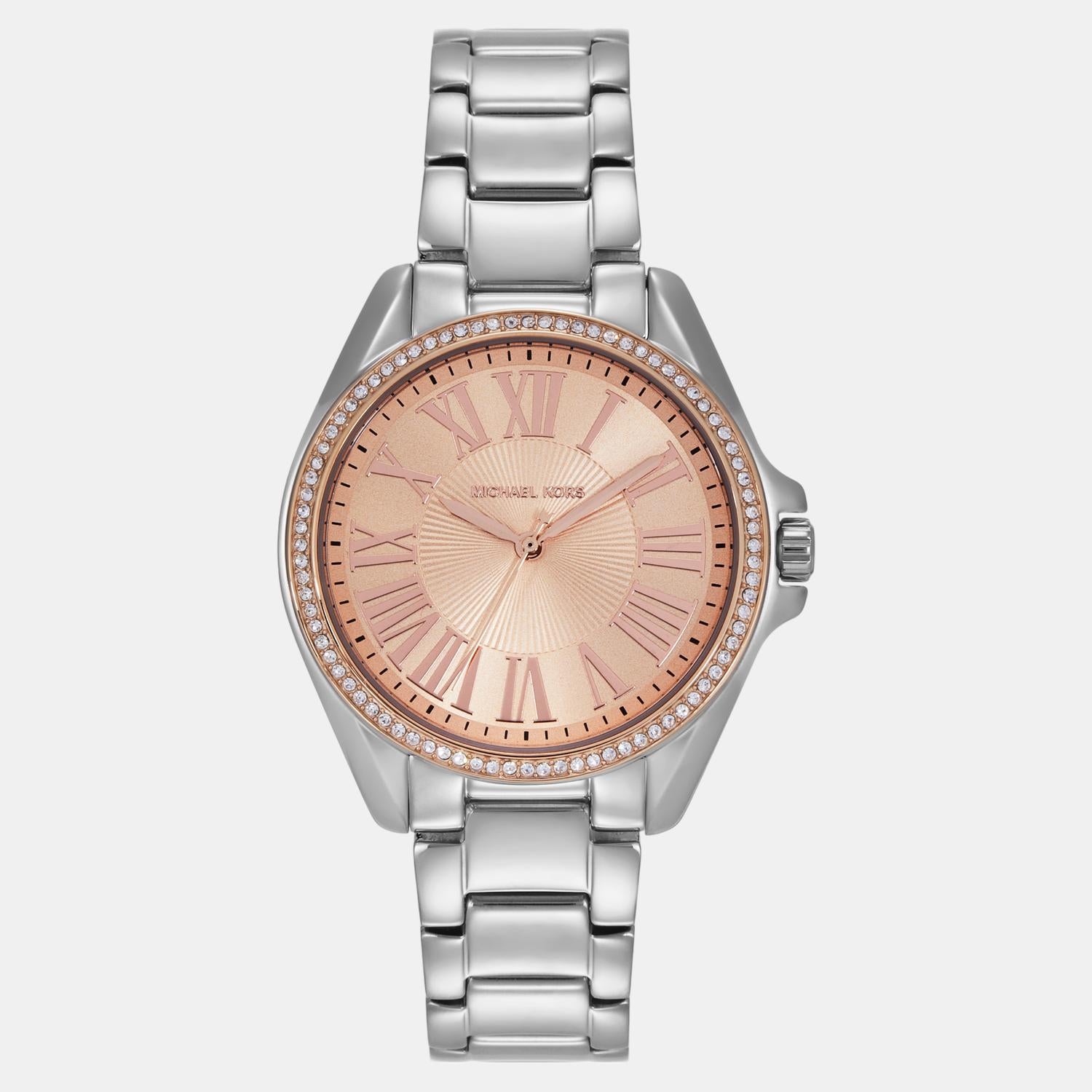 Michael Kors Kacie Women Quartz Rose Gold Dial Analog Stainless