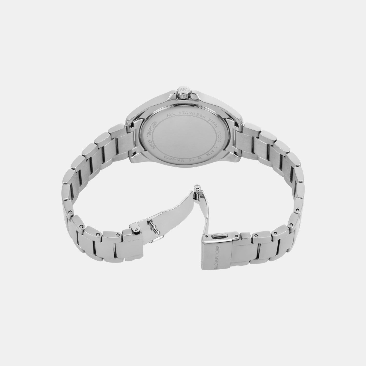 Kacie Women Quartz Rose Gold Dial Analog Stainless Steel Watch MK4854