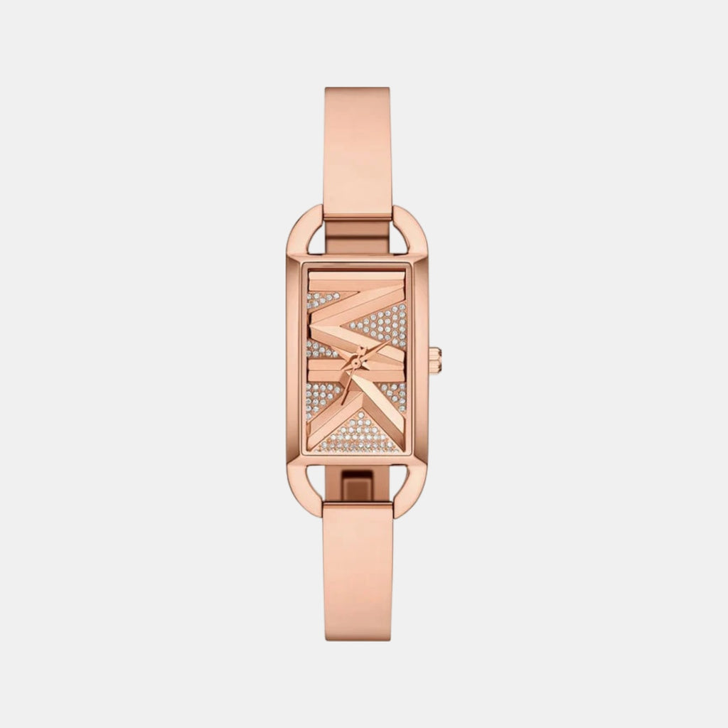Empire Women Quartz Rose Gold Dial Analog Stainless Steel Watch MK4858