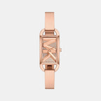 Empire Women Quartz Rose Gold Dial Analog Stainless Steel Watch MK4858