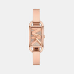 Empire Women Quartz Rose Gold Dial Analog Stainless Steel Watch MK4858