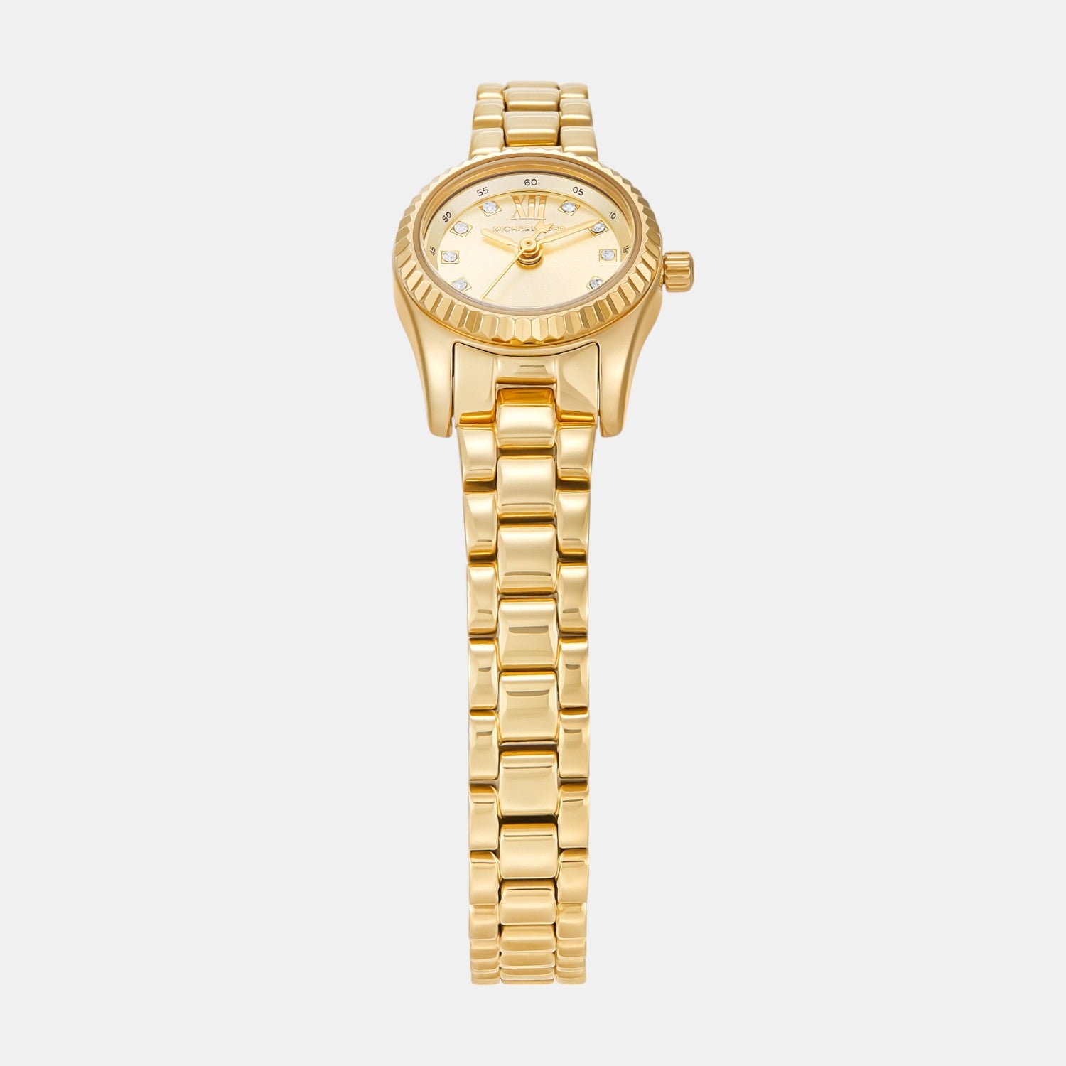 Lexington Women Quartz Gold Dial Analog Stainless Steel Watch MK4862