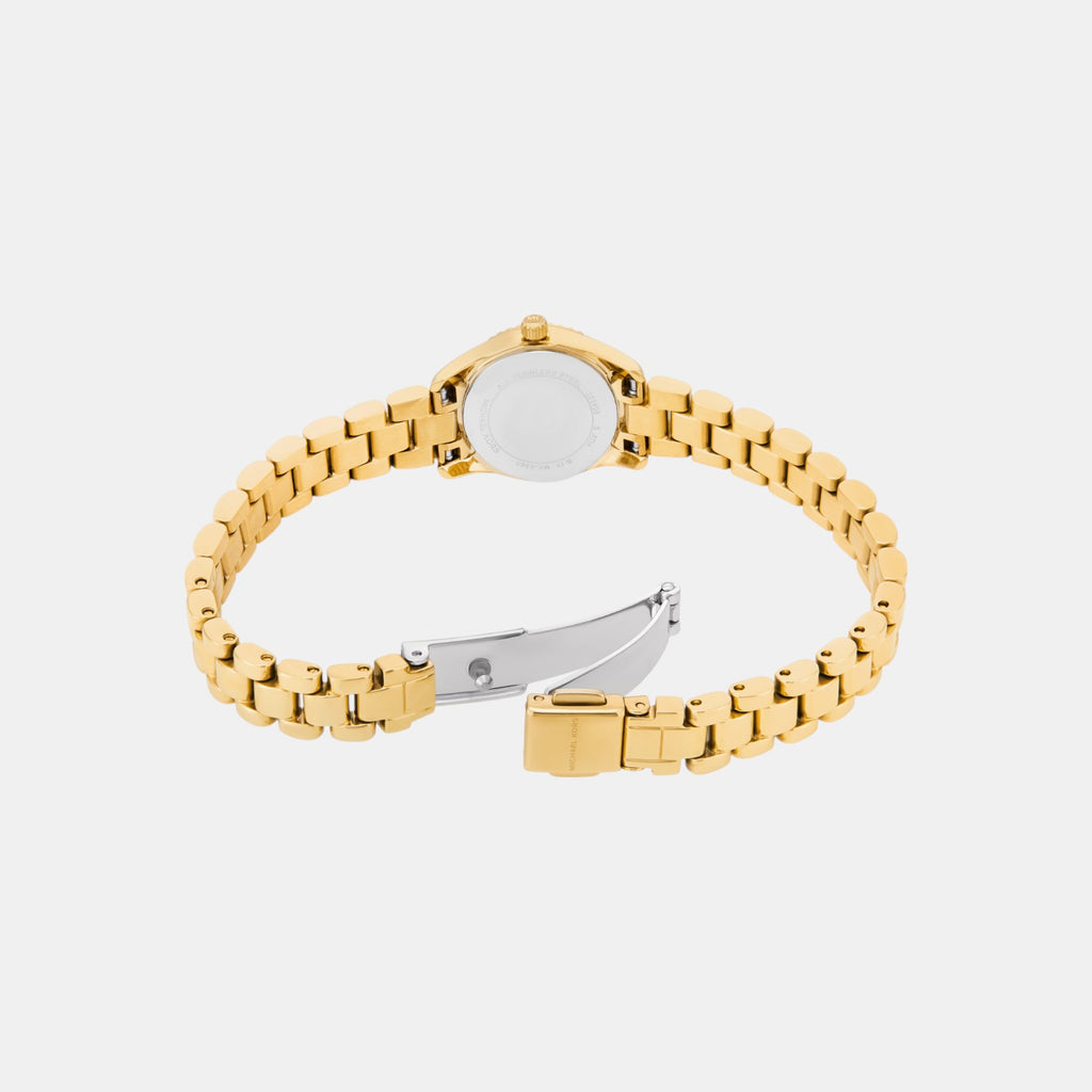 Lexington Women Quartz Gold Dial Analog Stainless Steel Watch MK4862