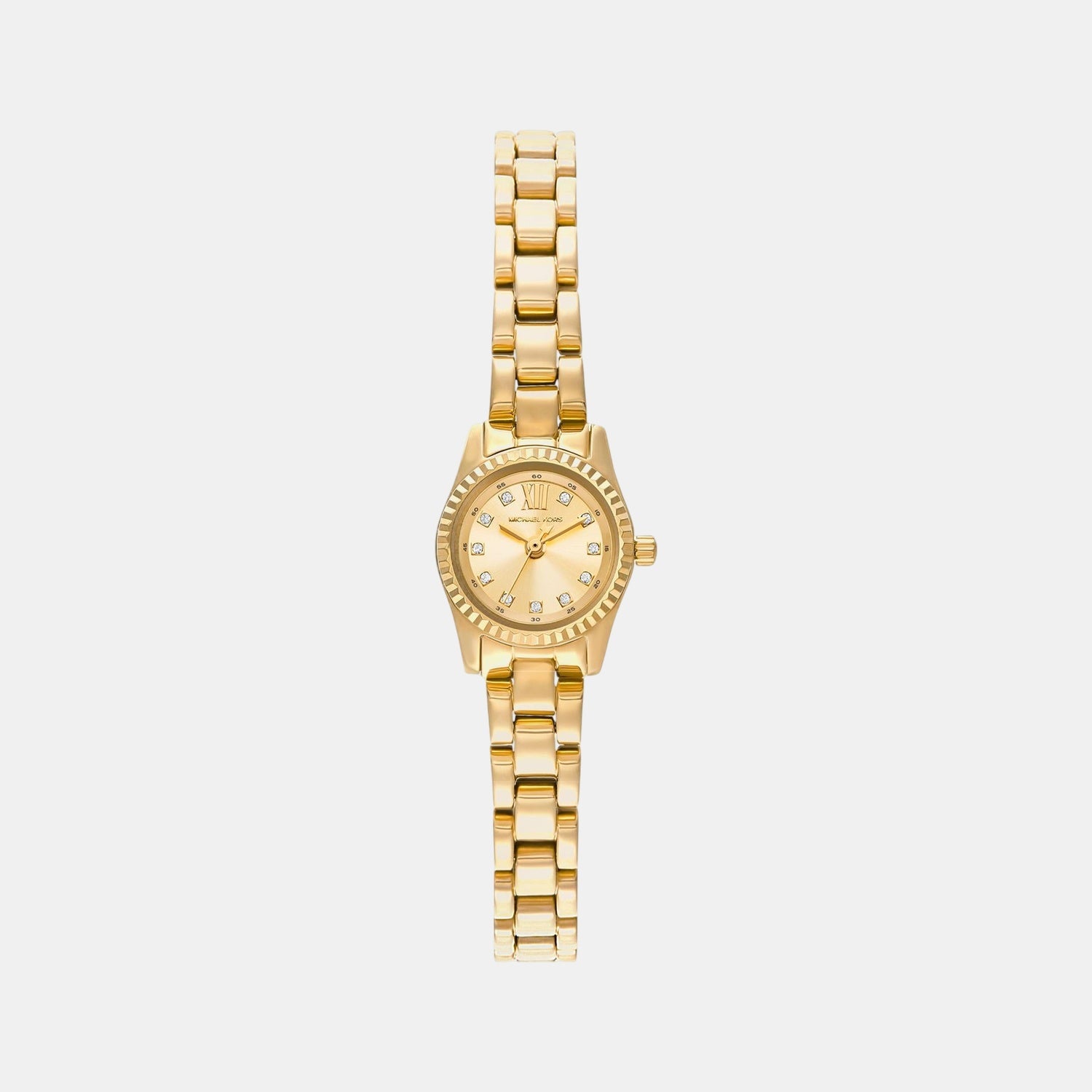 Lexington Women Quartz Gold Dial Analog Stainless Steel Watch MK4862