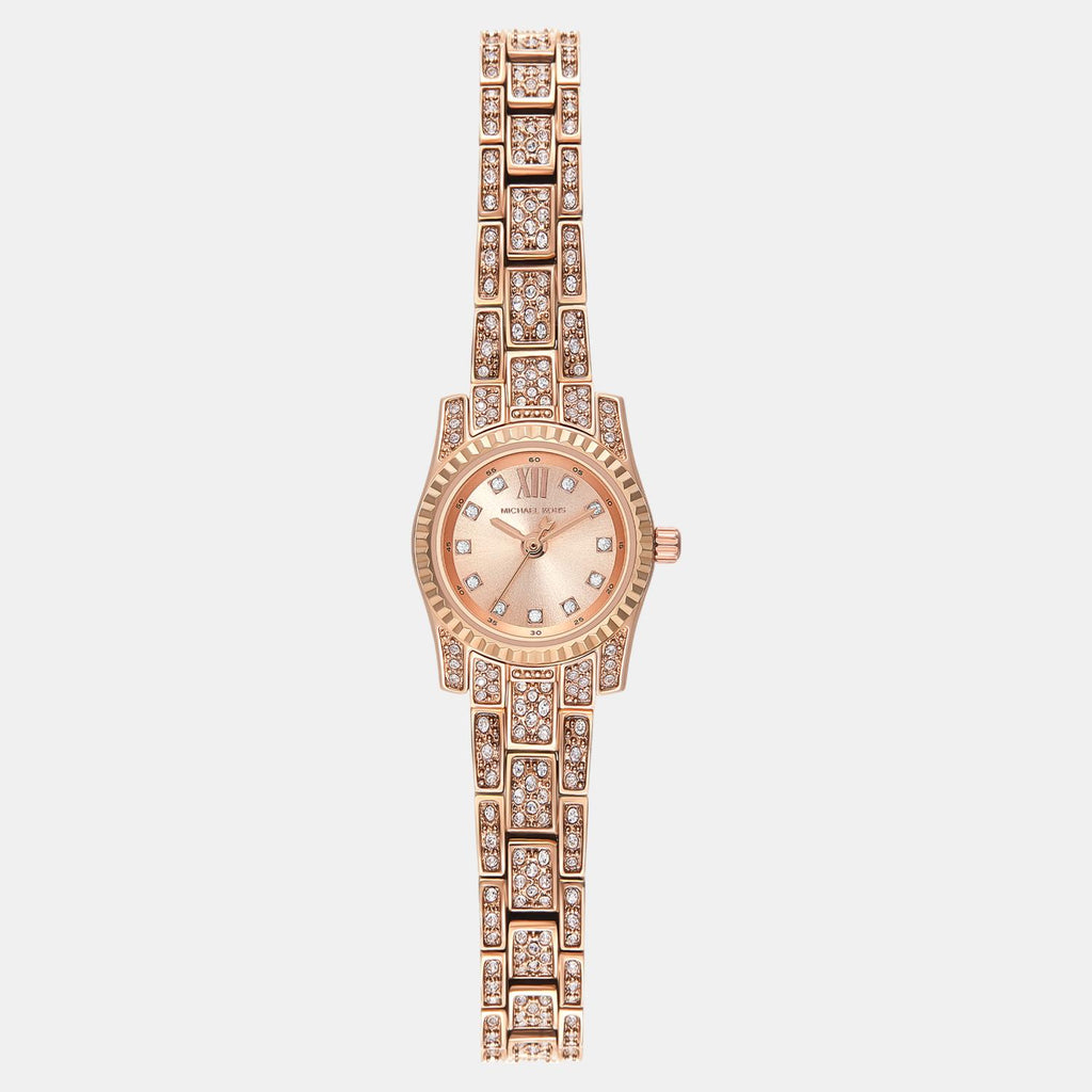 Lexington Women Quartz Rose Gold Dial Analog Stainless Steel Watch MK4863