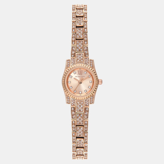 Lexington Women Quartz Rose Gold Dial Analog Stainless Steel Watch MK4863