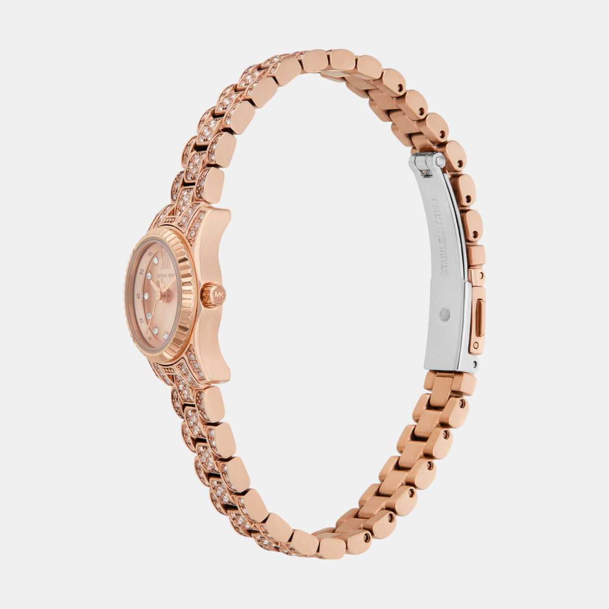 Lexington Women Quartz Rose Gold Dial Analog Stainless Steel Watch MK4863