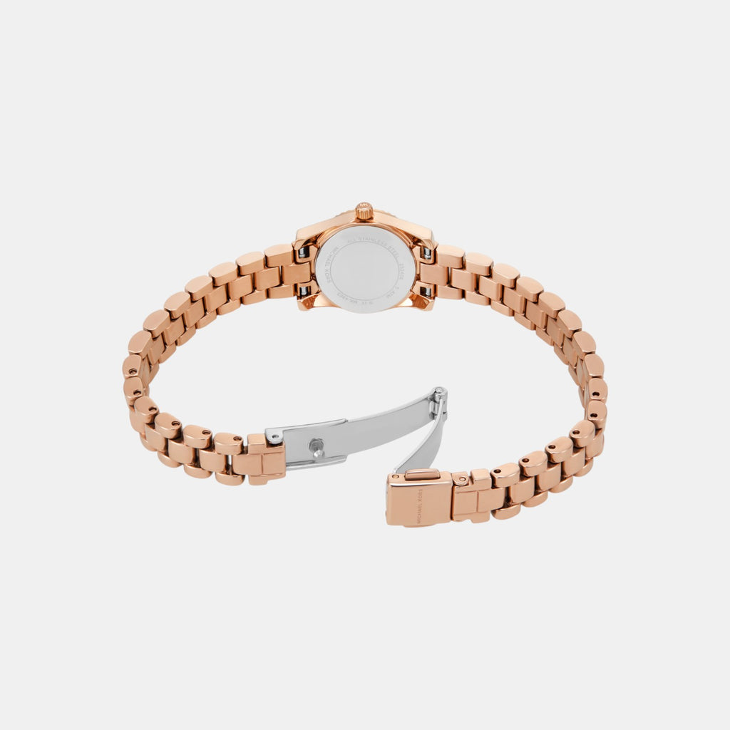 Lexington Women Quartz Rose Gold Dial Analog Stainless Steel Watch MK4863