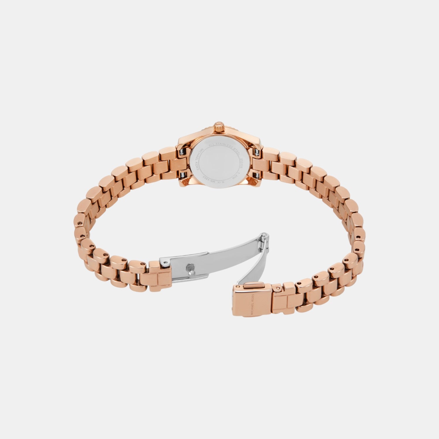 Lexington Women Quartz Rose Gold Dial Analog Stainless Steel Watch MK4863