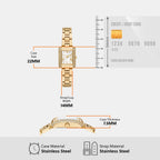 Emery Women Quartz White Mother Of Pearl Dial Analog Stainless Steel Watch MK4867