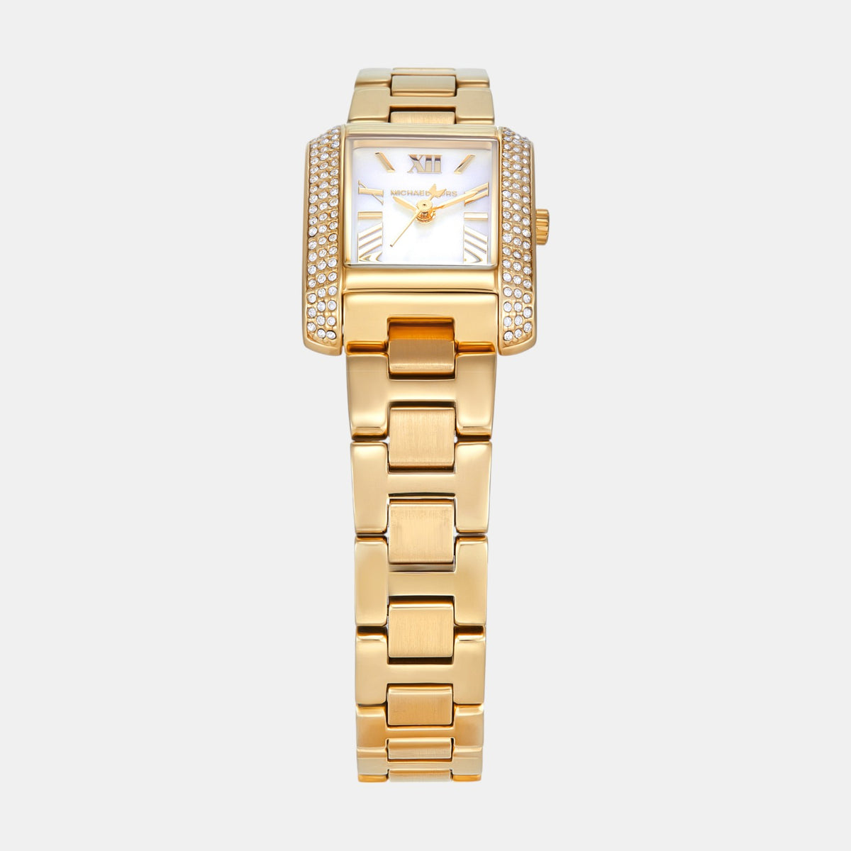 Emery Women Quartz Mother Of Pearl Dial Analog Stainless Steel Watch MK4867