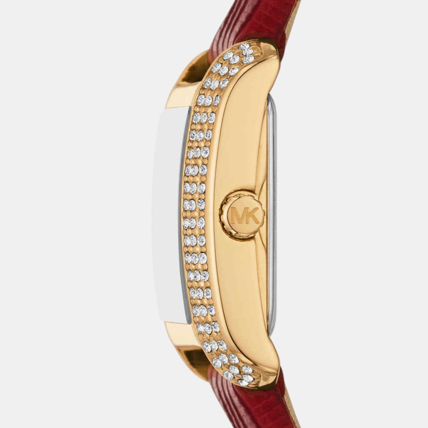 Emery Women Quartz White Dial Analog Leather Watch MK4874SET