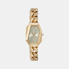 Suri Women Quartz Gold Dial Analog Stainless Steel Watch MK4878